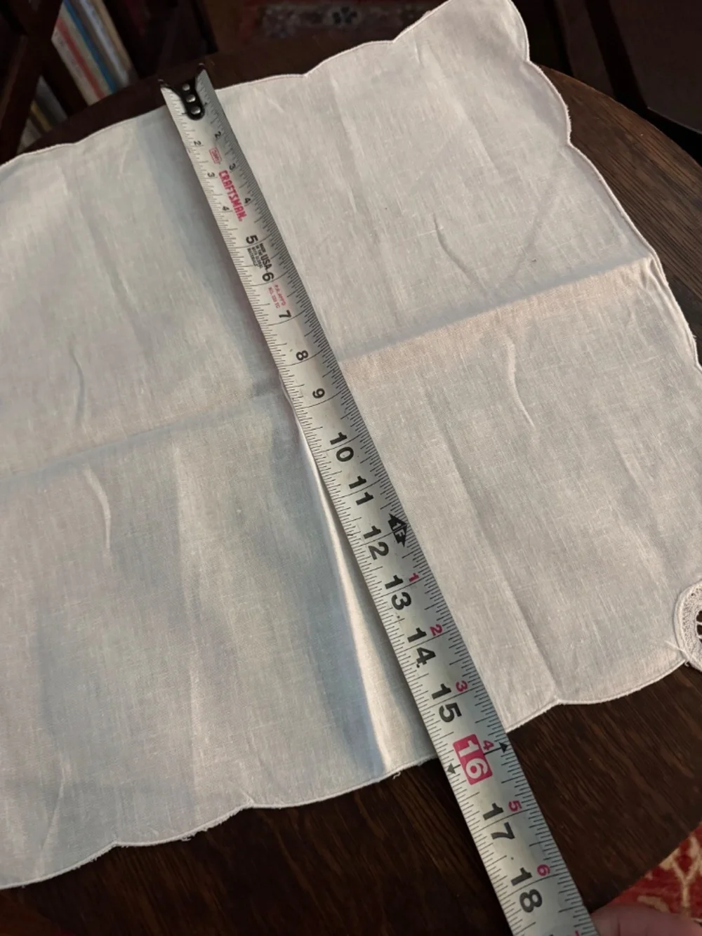 SET OF 6 BRAND NEW WHITE CLOTH NAPKINS COTTAGECORE VICTORIAN